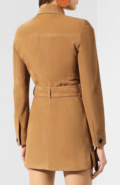 Замшевое платье SAINT LAURENT, арт. 613645/YCAU2, фото 4