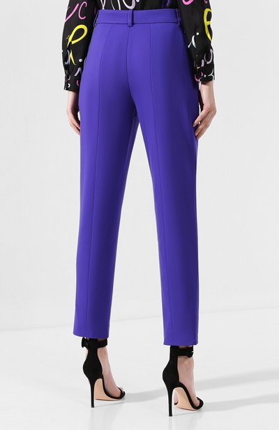 Шерстяные брюки EMILIO PUCCI фиолетового цвета по цене 64950 руб., арт. 9RRT51/9R605, фото 4 Шерстяные брюки EMILIO PUCCI, арт. 9RRT51/9R605, фото 4