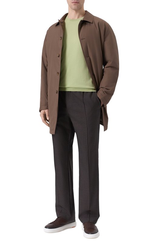 Хлопковый джемпер Kiton UMKXX37K363 Зелёный  UMKXX37K363 Фото 2