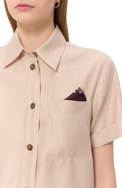 Рубашка изо льна и шелка LORENA ANTONIAZZI, арт. E2531CA18B/4903, фото 5