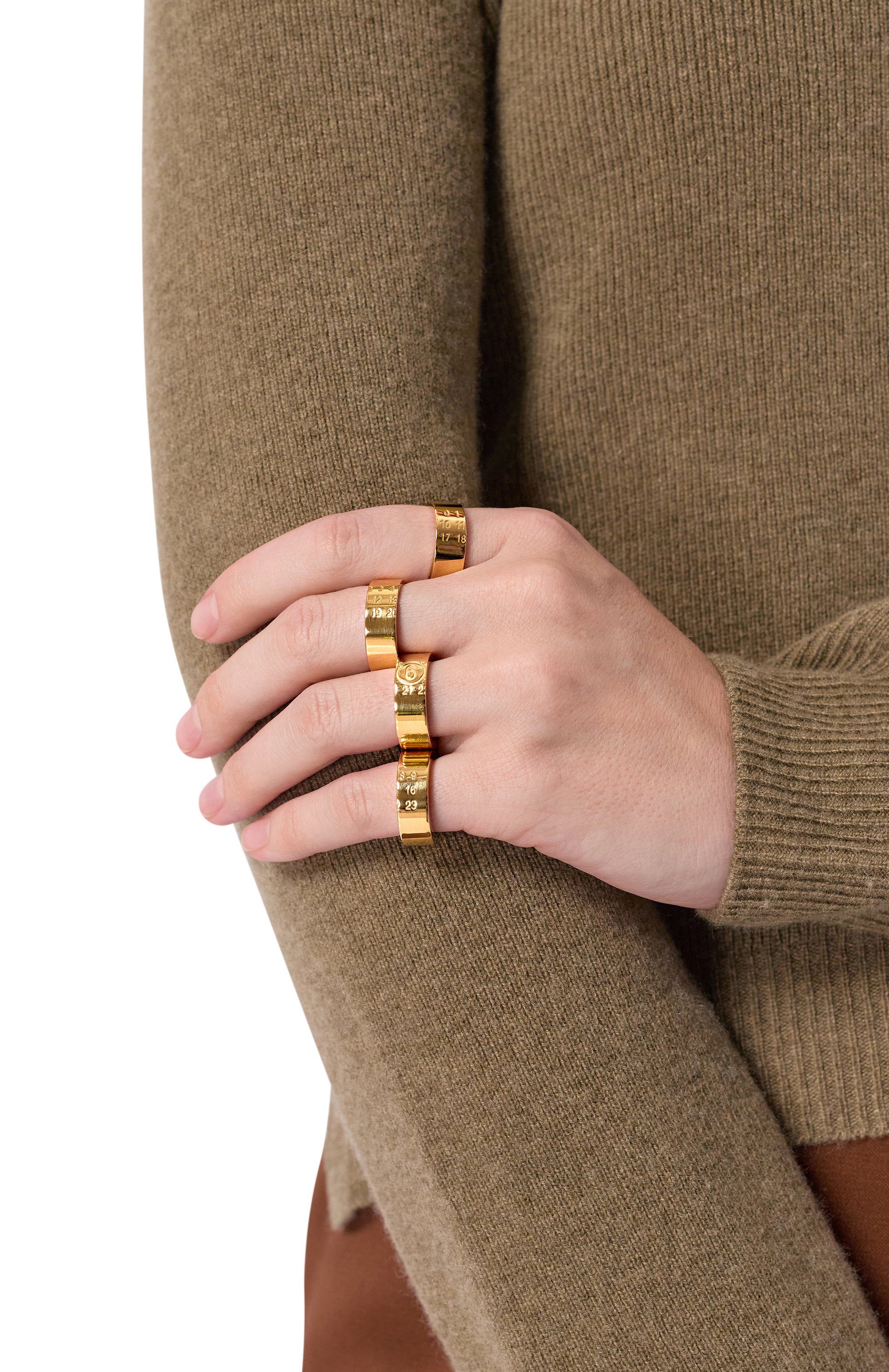 Комплект из четырех колец MM6, арт. SM7UQ0113 P8754/G0LD, фото 2