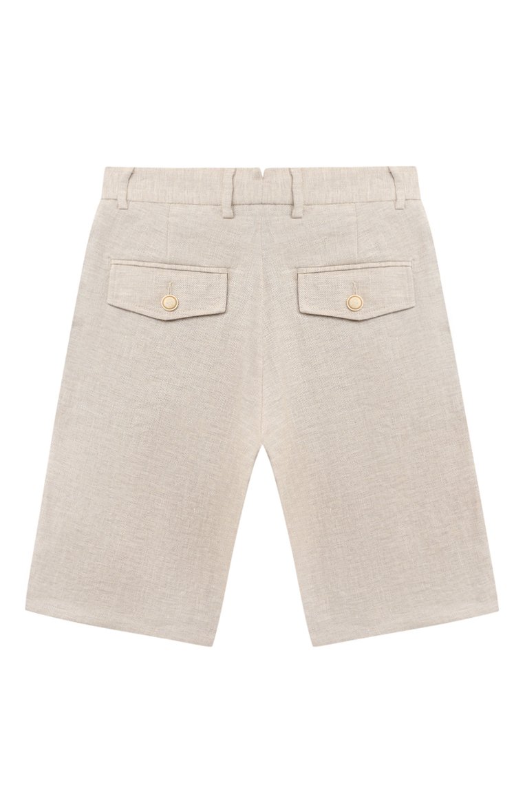 Шорты из хлопка и льна ELEVENTY, арт. EU6P39 I0216, фото 2