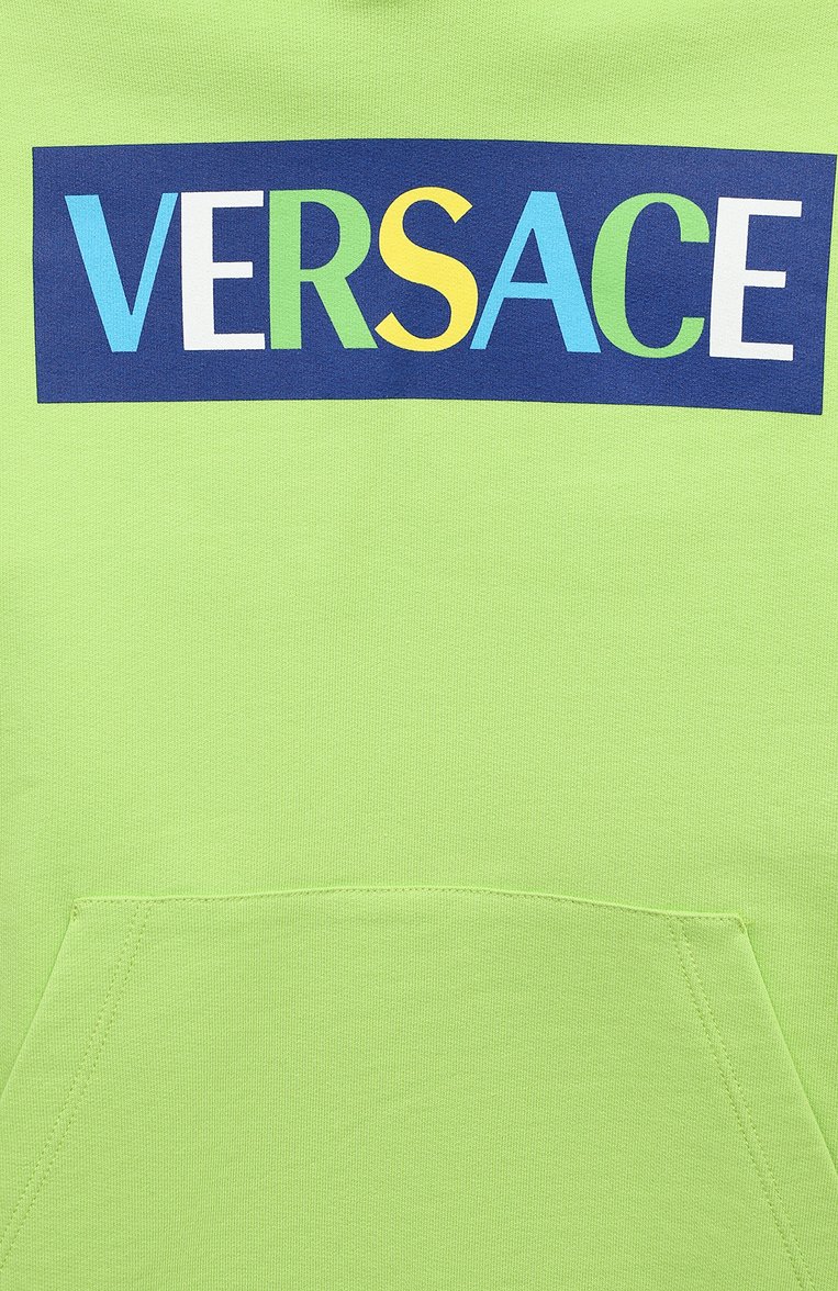 Хлопковое худи VERSACE, арт. 1007359/1A08373/4A-6A, фото 1