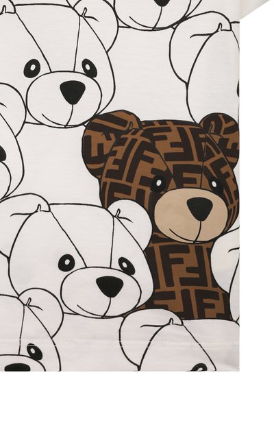 Хлопковая футболка FENDI, арт. JUI152/7AJ/3-6, фото 3