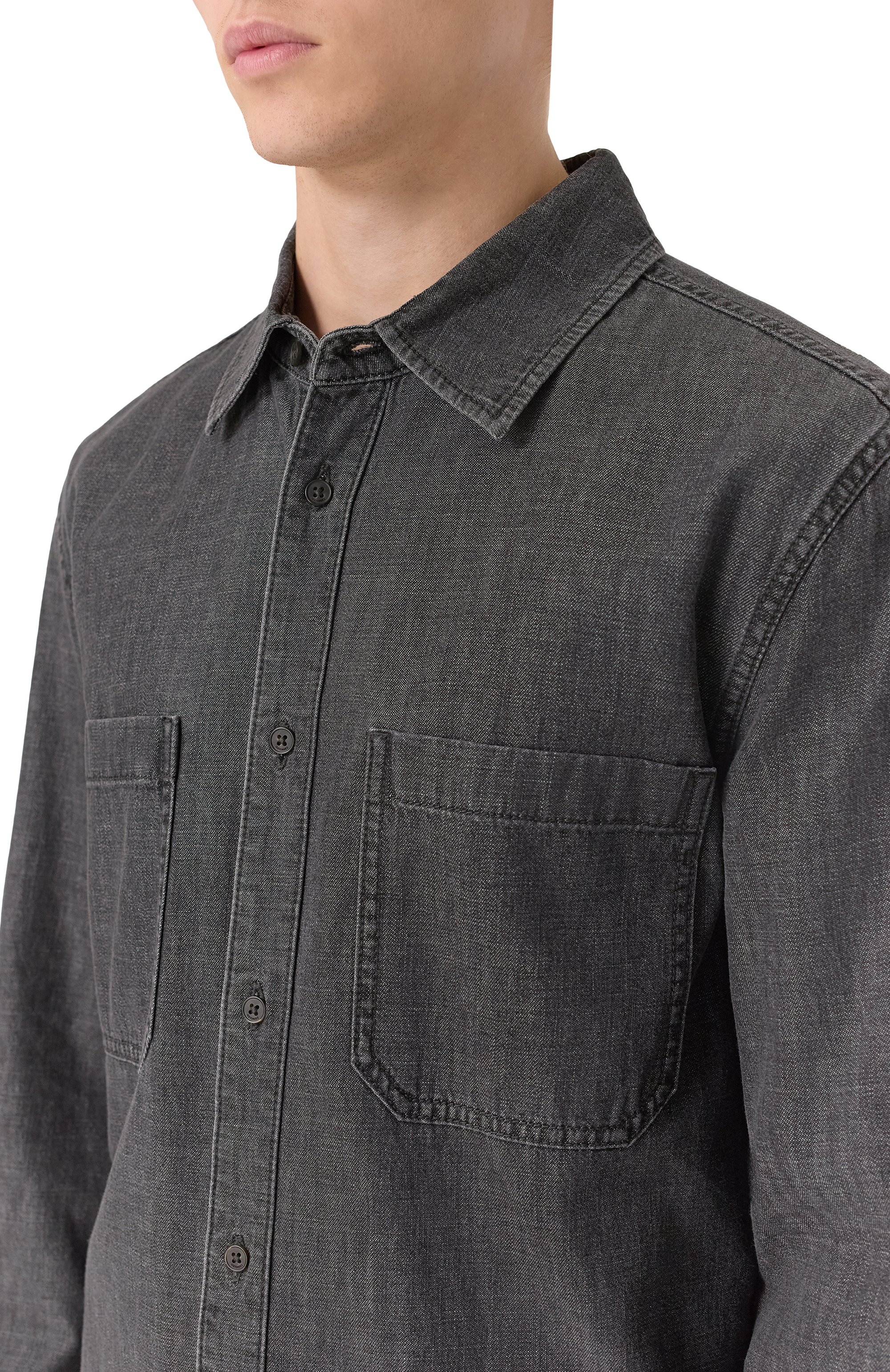 Джинсовая рубашка 12 STOREEZ, арт. 132694, фото 5