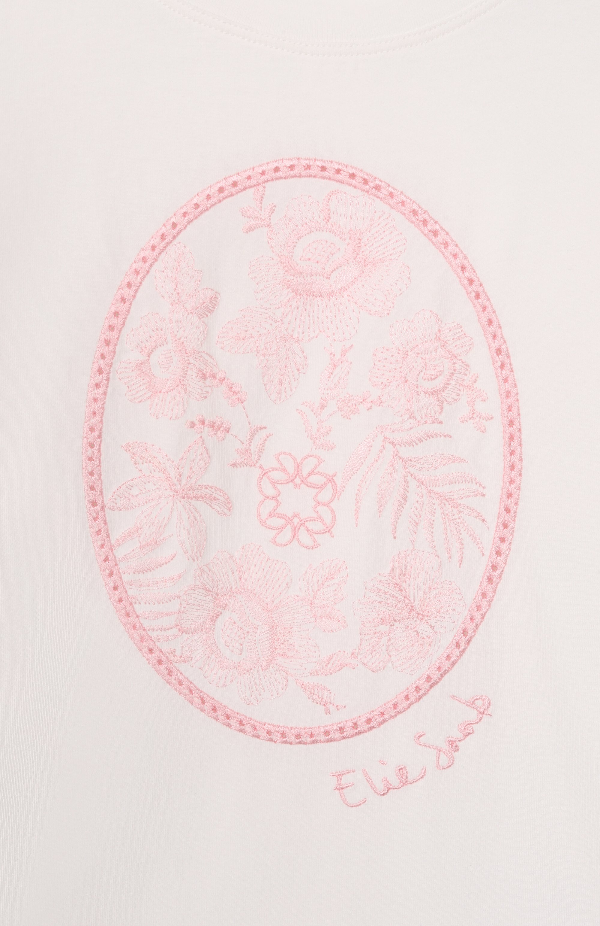 Хлопковая футболка ELIE SAAB JUNIOR, арт. EFTS024/TS0059_001, фото 3