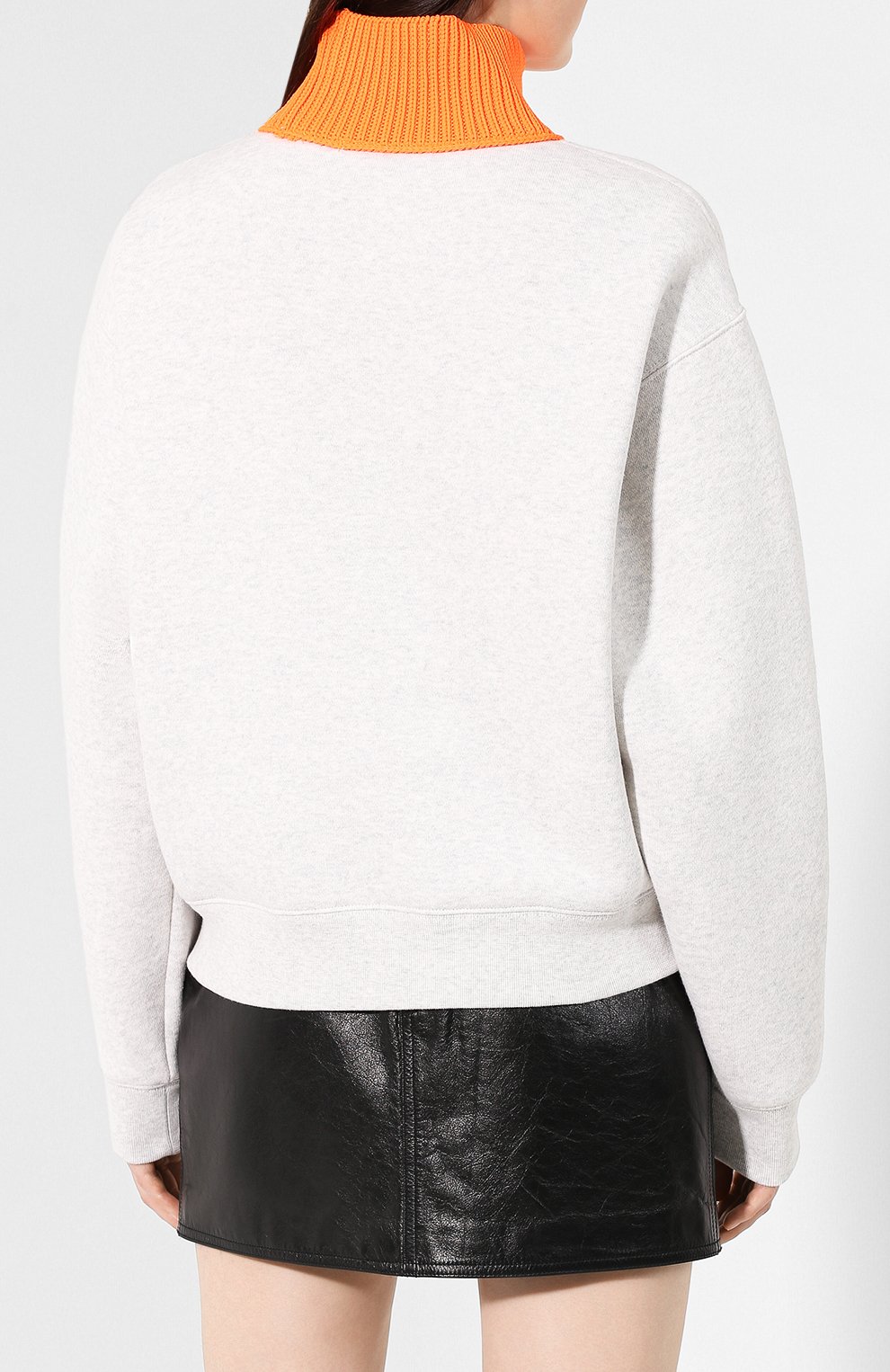 Хлопковый свитер ALEXANDERWANG.T серого цвета по цене 27500 руб., арт. 4CC2191087, фото 4 Хлопковый свитер ALEXANDERWANG.T, арт. 4CC2191087, фото 4