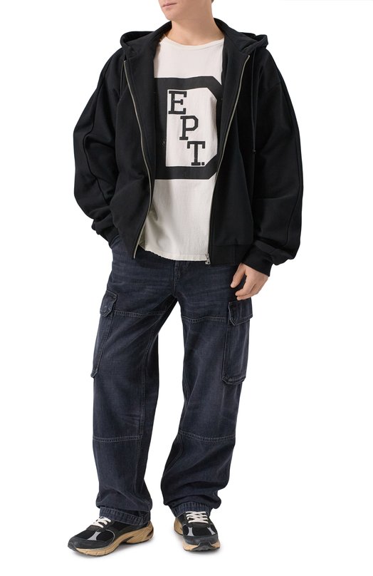 Хлопковая футболка Gallery Dept. UGT-102889 Кремовый  UGT-102889 Фото 2