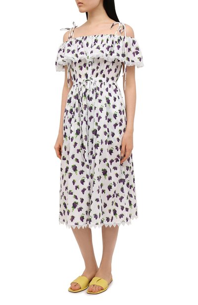 Хлопковое платье MSGM, арт. 3042MDA104 217353, фото 3