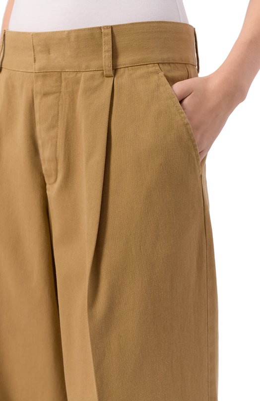 Хлопковые брюки Dsquared2 S75KB0520/D35264 Бежевый  S75KB0520/D35264 Фото 5