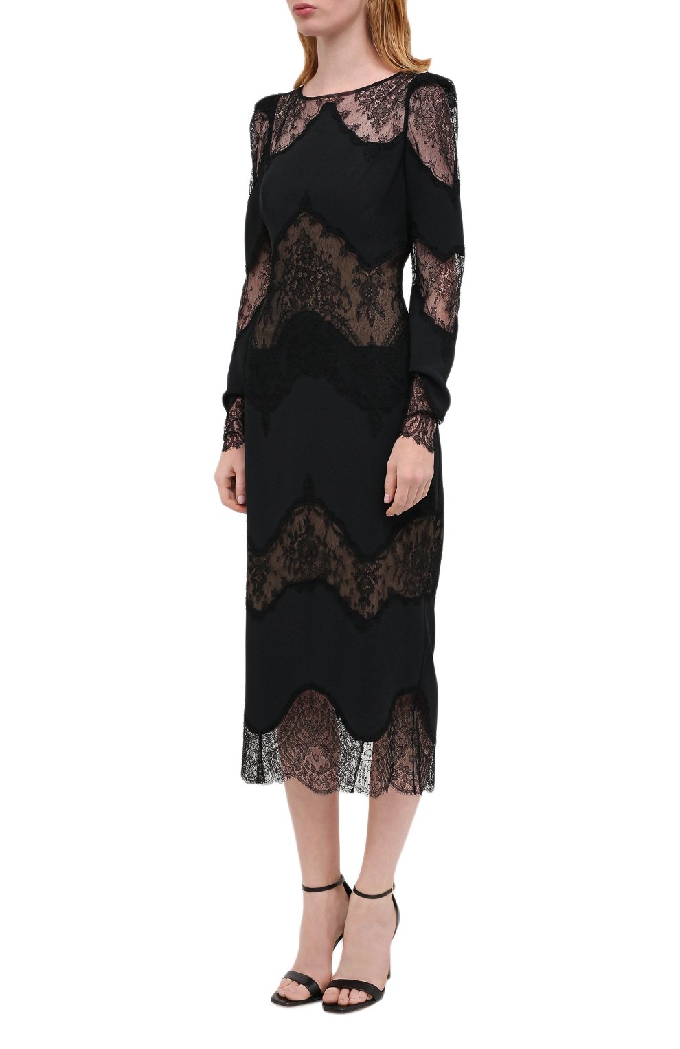 Платье из вискозы ZUHAIR MURAD черного цвета по цене 328000 руб., арт. DRP20013/CRCA007, фото 3 Платье из вискозы ZUHAIR MURAD, арт. DRP20013/CRCA007, фото 3