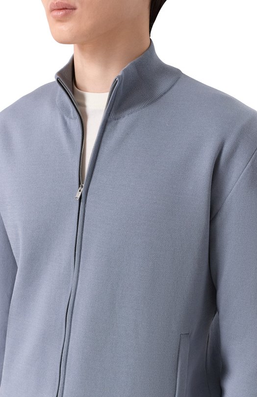 Кардиган из хлопка и шелка MVST M26.CSM.K418/M0142 Голубой  M26.CSM.K418/M0142 Фото 5