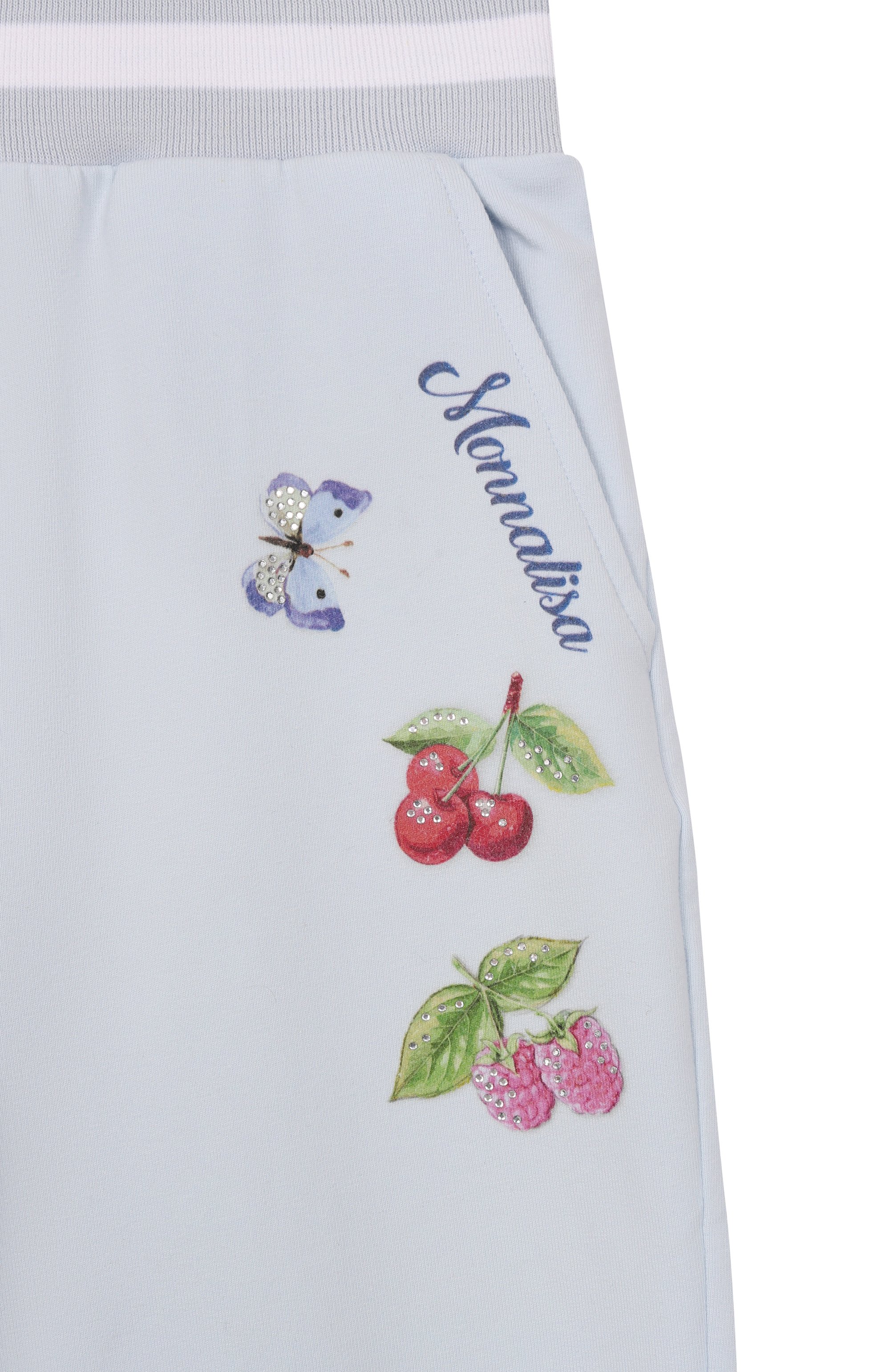 Хлопковые джоггеры MONNALISA, арт. 19E415, фото 3