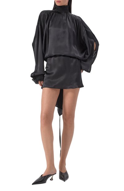 Атласное платье ANN DEMEULEMEESTER, арт. B0012817/FA624, фото 3