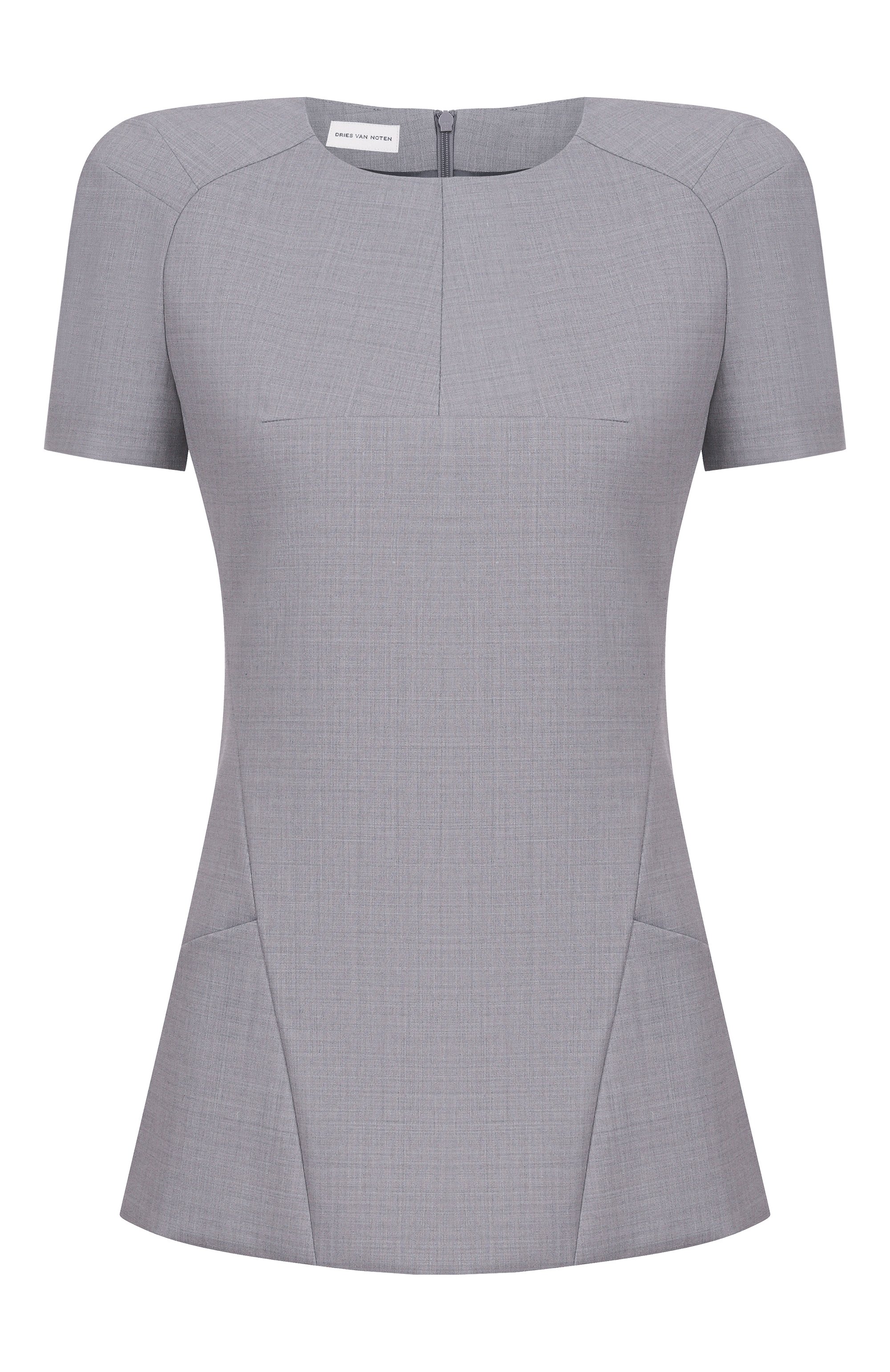 Топ DRIES VAN NOTEN серого цвета по цене 135000 руб., арт. 010747/3206, фото 1 Топ DRIES VAN NOTEN, арт. 010747/3206, фото 1