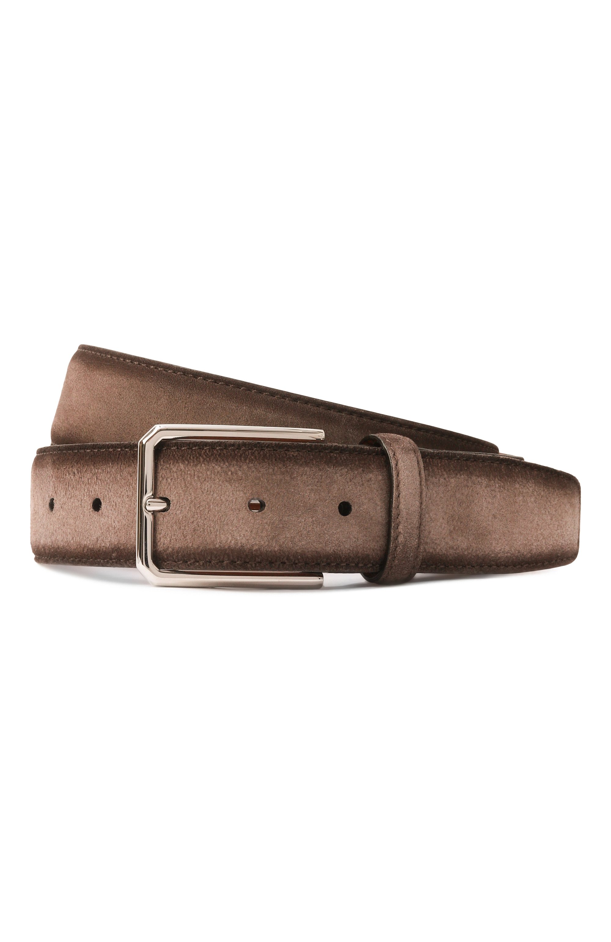 Замшевый ремень SANTONI бежевого цвета по цене 52100 руб., арт. CM35VC003B91EACD, фото 1 Замшевый ремень SANTONI, арт. CM35VC003B91EACD, фото 1