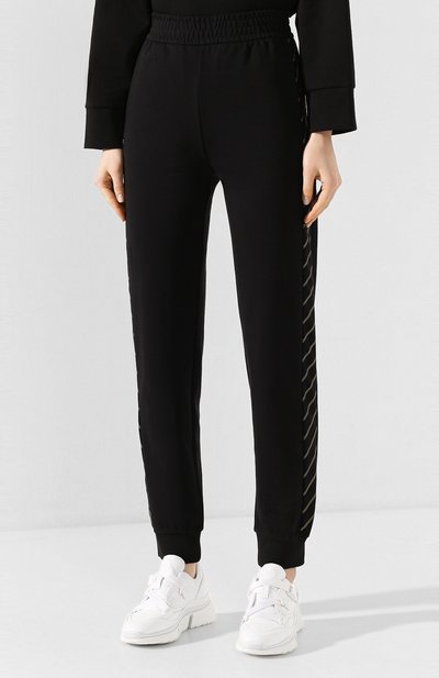 Хлопковые джоггеры EMPORIO ARMANI черного цвета по цене 29700 руб., арт. 3H2P6C/2JVWZ, фото 3 Хлопковые джоггеры EMPORIO ARMANI, арт. 3H2P6C/2JVWZ, фото 3
