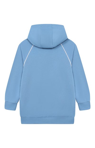 Хлопковое худи BALMAIN голубого цвета по цене 32550 руб., арт. BY4P70, фото 2 Хлопковое худи BALMAIN, арт. BY4P70, фото 2