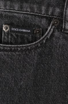 Детские джинсы DOLCE & GABBANA темно-серого цвета, арт. L42F75/LDC26/8-14 | Фото 3 (Нос: Не проставлено; Материал сплава: Проставлено; Детали: Потертости; Материал внешний: Хлопок; Ростовка одежда: 16 лет | 164 см, 10 - 11 лет | 140 - 146см, 13 - 15 лет | 158 см, 8 лет | 128 см)
