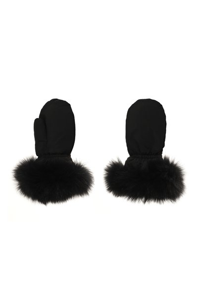 Пуховые варежки YVES SALOMON ENFANT, арт. 25WEA904XXD0TM, фото 2