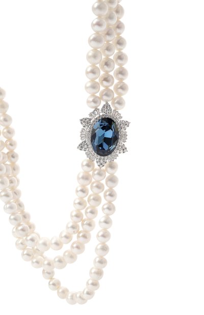 Колье princess diana BLUEJAY белого цвета по цене 69080 руб., арт. BJ-PD-W, фото 3 Колье princess diana BLUEJAY, арт. BJ-PD-W, фото 3