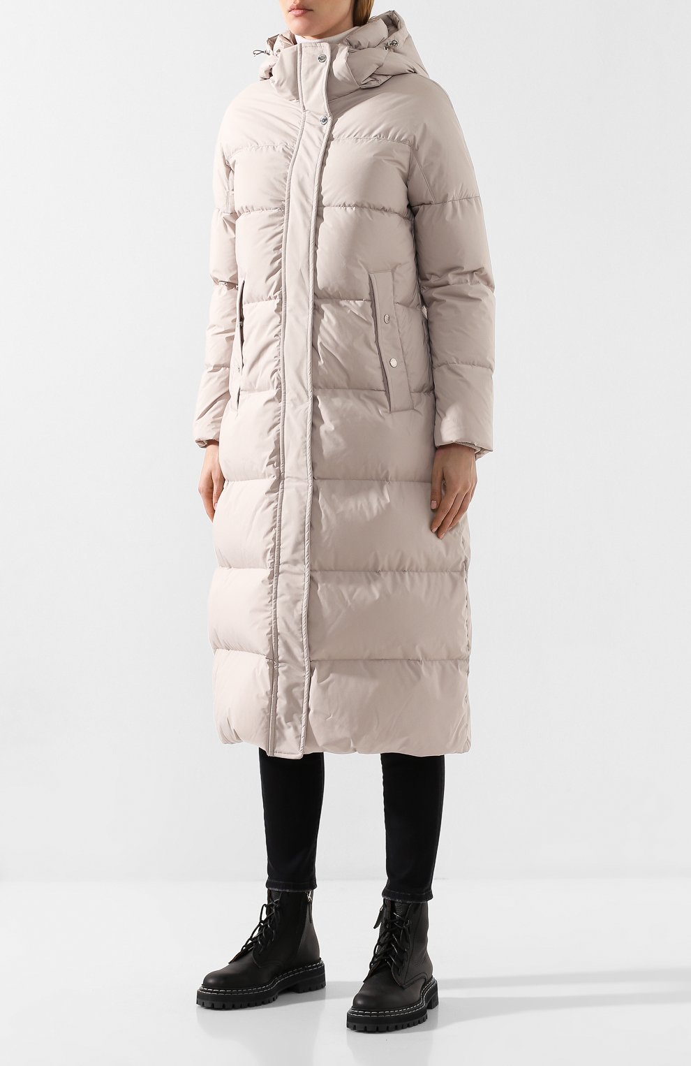 Пуховик с капюшоном MOORER, арт. CASSANDRA-STP/A19D520ST0P, фото 3