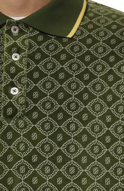 Хлопковое поло DROLE DE MONSIEUR, арт. D-PL121-C0091-GN, фото 5