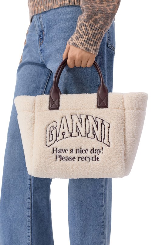 Сумка Ganni B2110018 Кремовый  B2110018 Фото 2