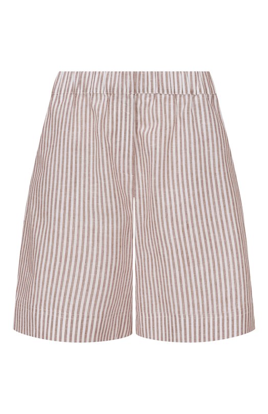 Шорты изо льна и хлопка Pietro Brunelli PN0320/LI0028 Коричневый PN0320/LI0028