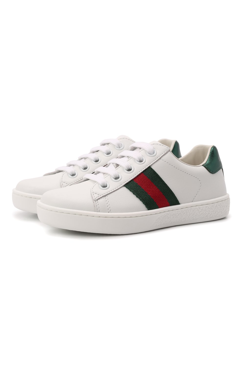 Кожаные кеды GUCCI, арт. 433148/CPWE0, фото 1
