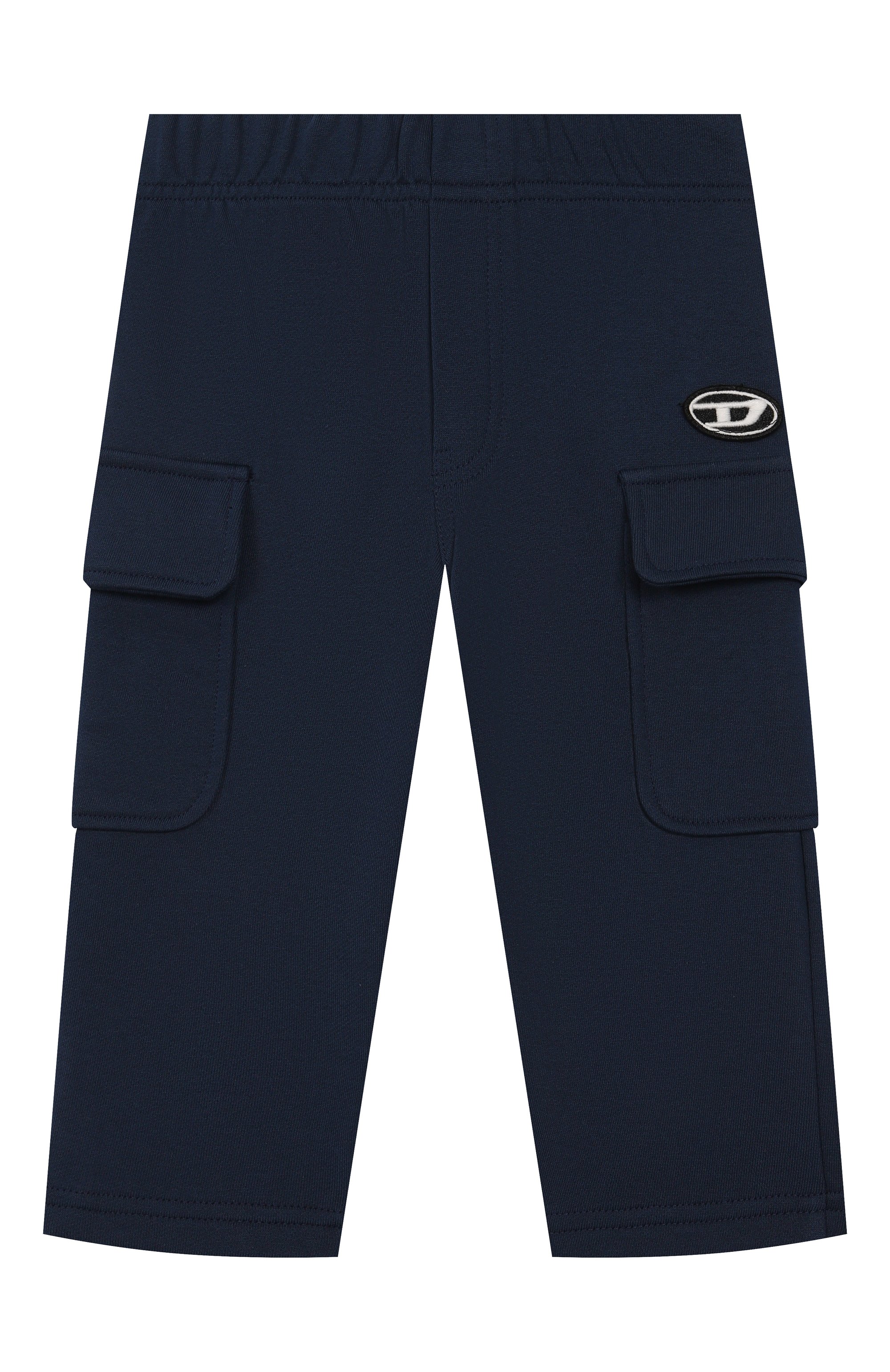 Хлопковые брюки-карго DIESEL темно-синего цвета по цене 8995 руб., арт. K00687/KYAVF, фото 1 Хлопковые брюки-карго DIESEL, арт. K00687/KYAVF, фото 1