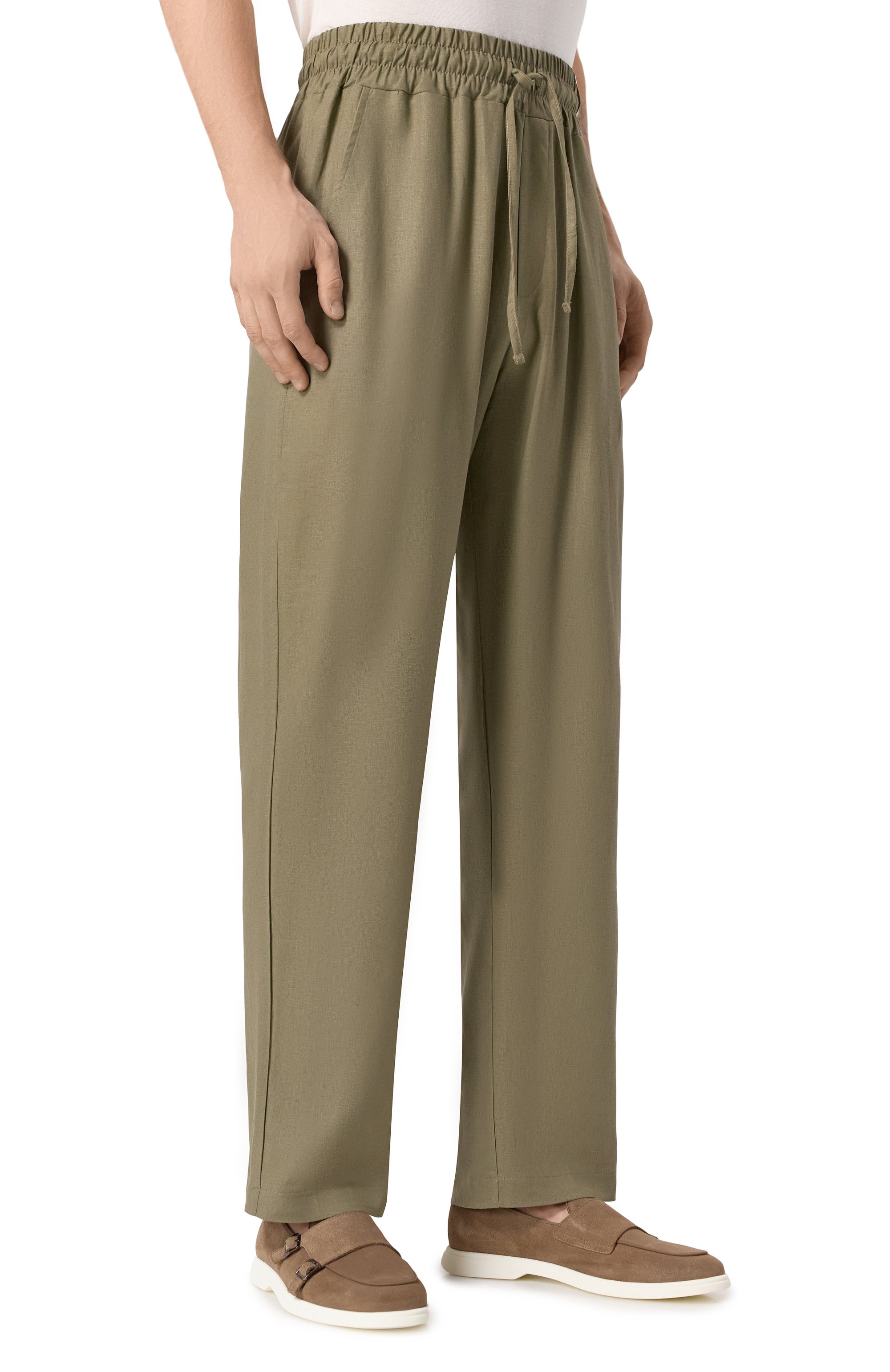 Брюки изо льна и вискозы HINNOMINATE, арт. HMABM01349, фото 3