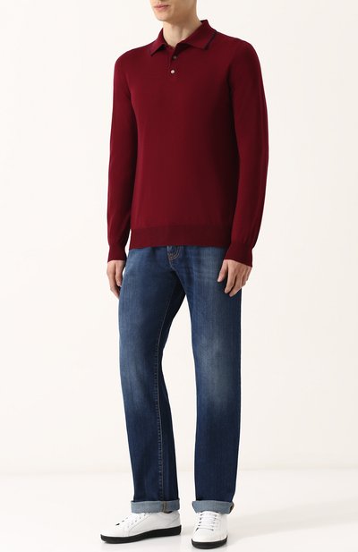 Джинсы прямого кроя с потертостями CORNELIANI, арт. 80/4JF4-7820153, фото 2