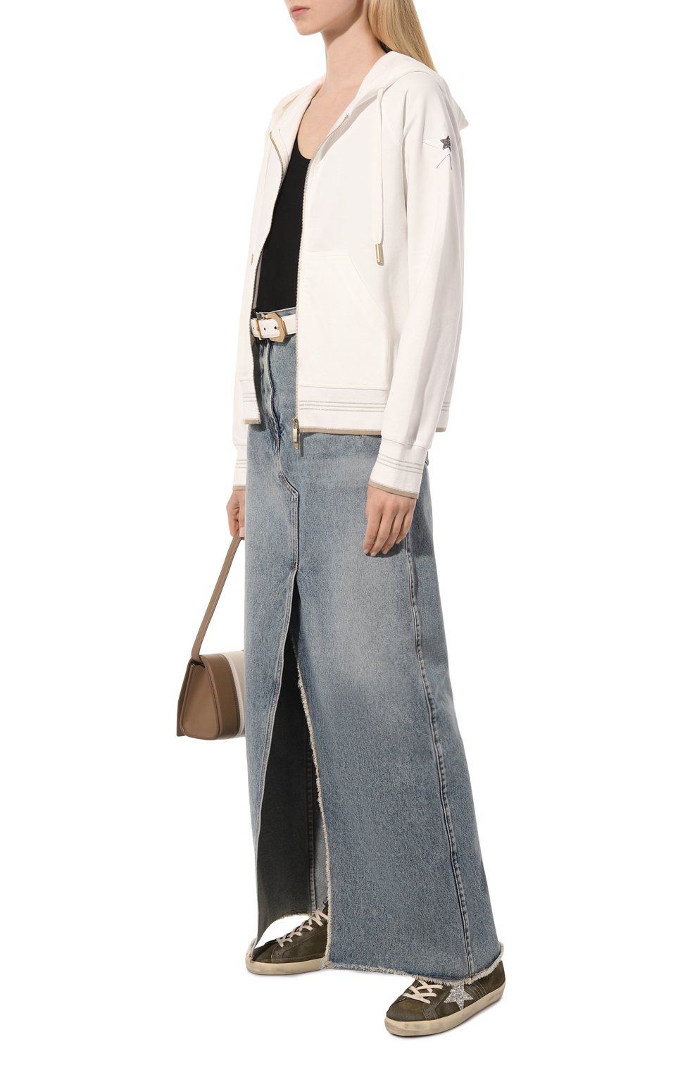 Хлопковая толстовка LORENA ANTONIAZZI, арт. FE06AE/9999, фото 2