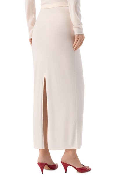 Юбка из шерсти и шелка 12 STOREEZ кремового цвета по цене 15000 руб., арт. 135838, фото 4 Юбка из шерсти и шелка 12 STOREEZ, арт. 135838, фото 4