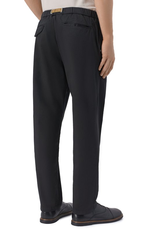 Хлопковые брюки White Sand 26SU66/182 Чёрный  26SU66/182 Фото 4