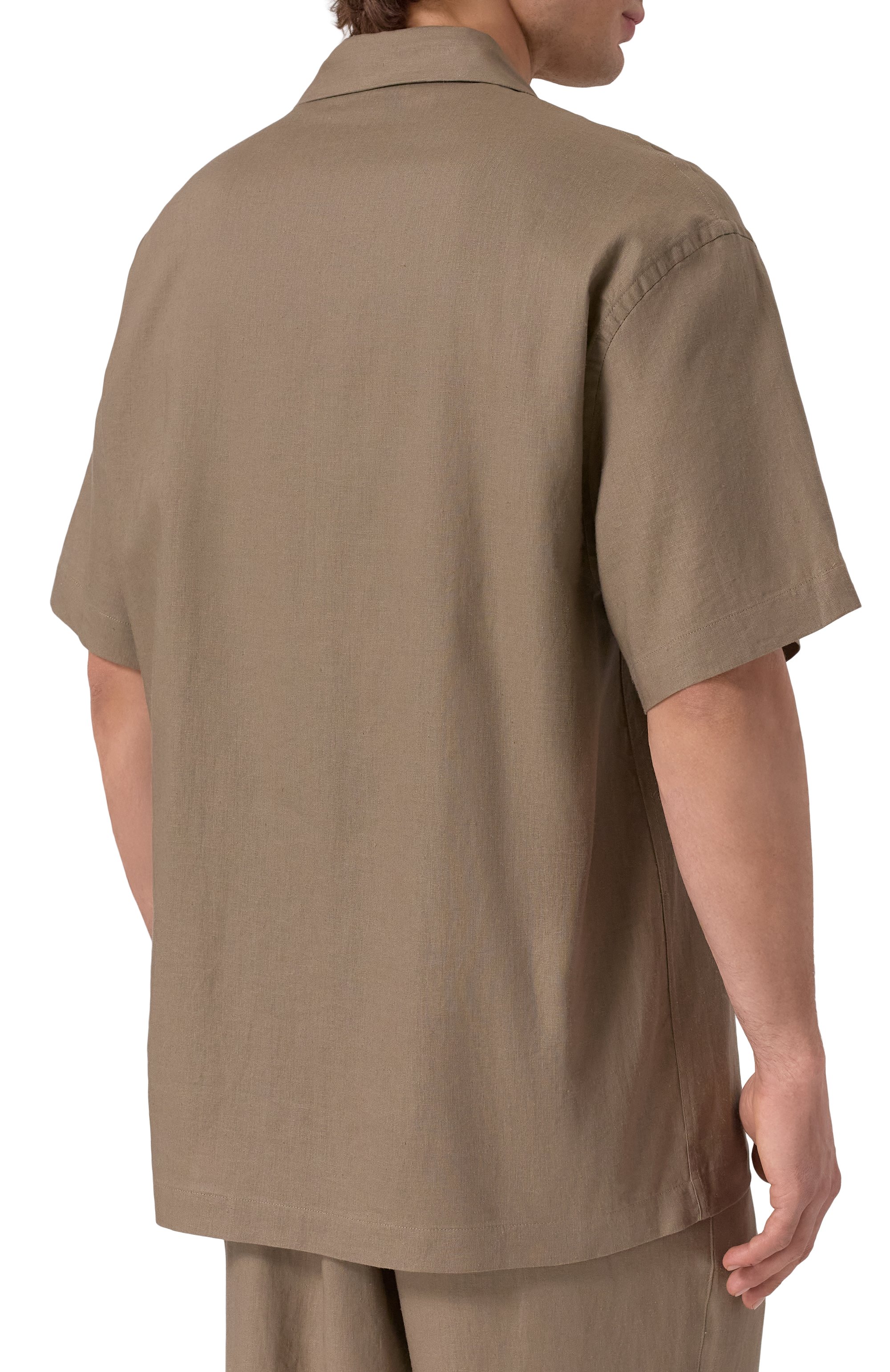 Рубашка изо льна и вискозы EMPORIO ARMANI, арт. EM000593/AF12356, фото 4