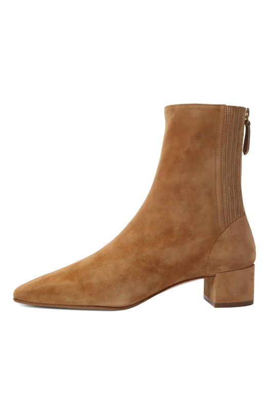 Замшевые ботильоны Saint Honore 35 Aquazzura SH0MIDB8/SUE Бежевый  SH0MIDB8/SUE Фото 4