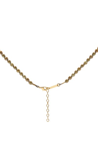 Колье HANKA_IN золотого цвета по цене 21550 руб., арт. INS-CH-PKA-QLEM-CZ-1M, фото 4 Колье HANKA_IN, арт. INS-CH-PKA-QLEM-CZ-1M, фото 4