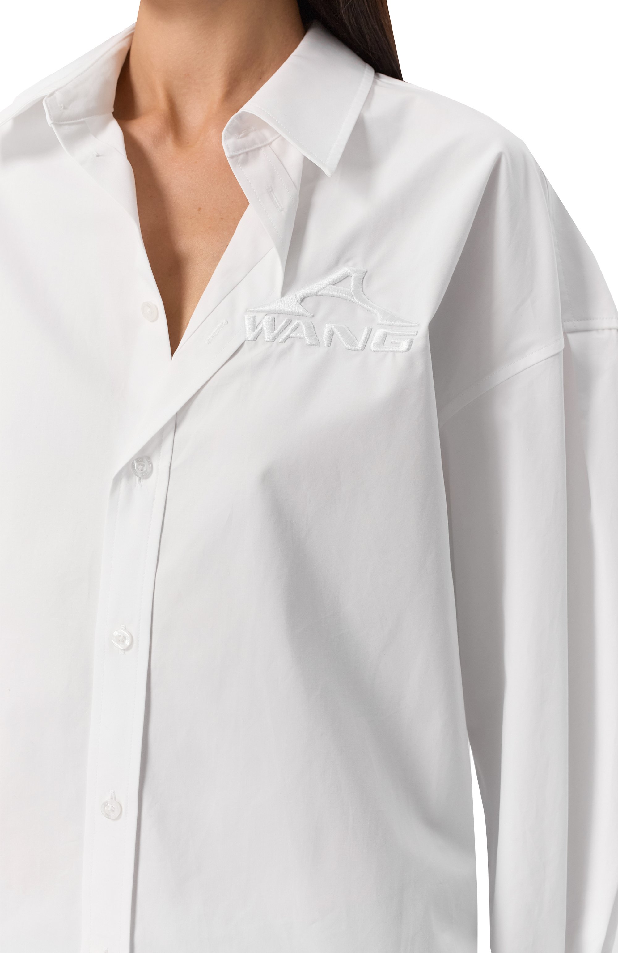 Хлопковая рубашка ALEXANDER WANG, арт. 1WC2251040, фото 5