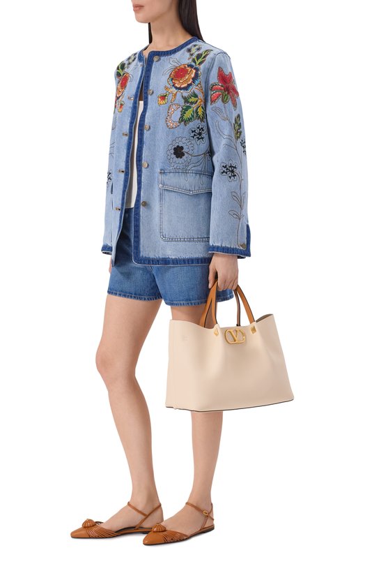 Сумка-тоут Vlogo medium Valentino 8W2B0T01/LSX Кремовый  8W2B0T01/LSX Фото 3