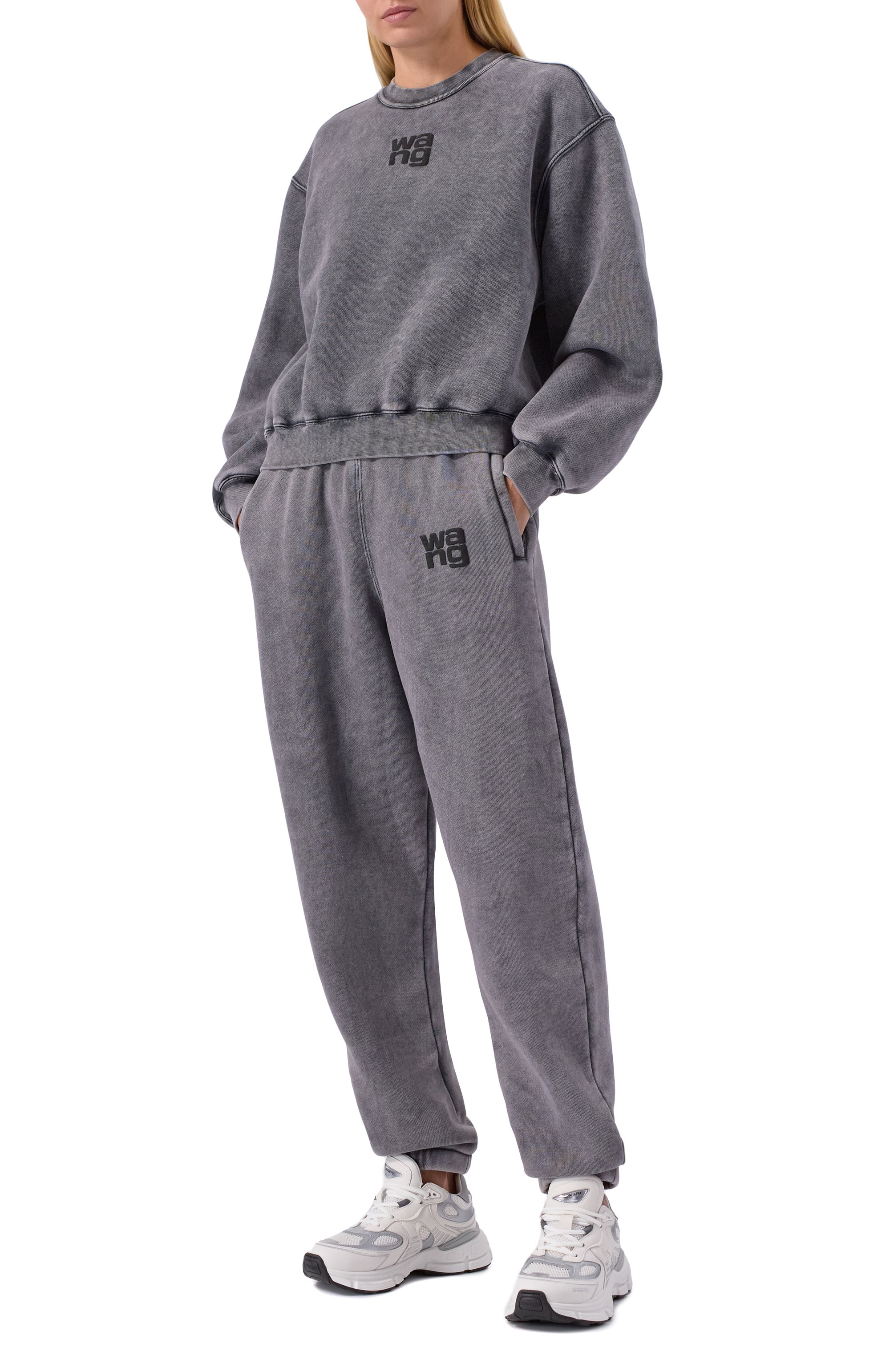 Хлопковые джоггеры ALEXANDERWANG.T, арт. 4CC3244403, фото 2