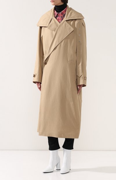 Хлопковый тренч VETEMENTS бежевого цвета по цене 164500 руб., арт. UAH20JA812/W, фото 3 Хлопковый тренч VETEMENTS, арт. UAH20JA812/W, фото 3