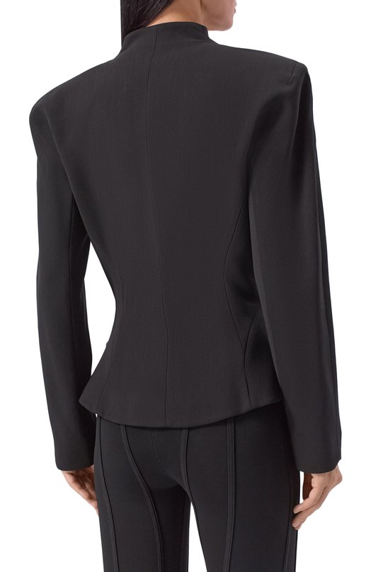 Жакет из вискозы и шерсти Mugler 25F1VE0466196 Чёрный  25F1VE0466196 Фото 4