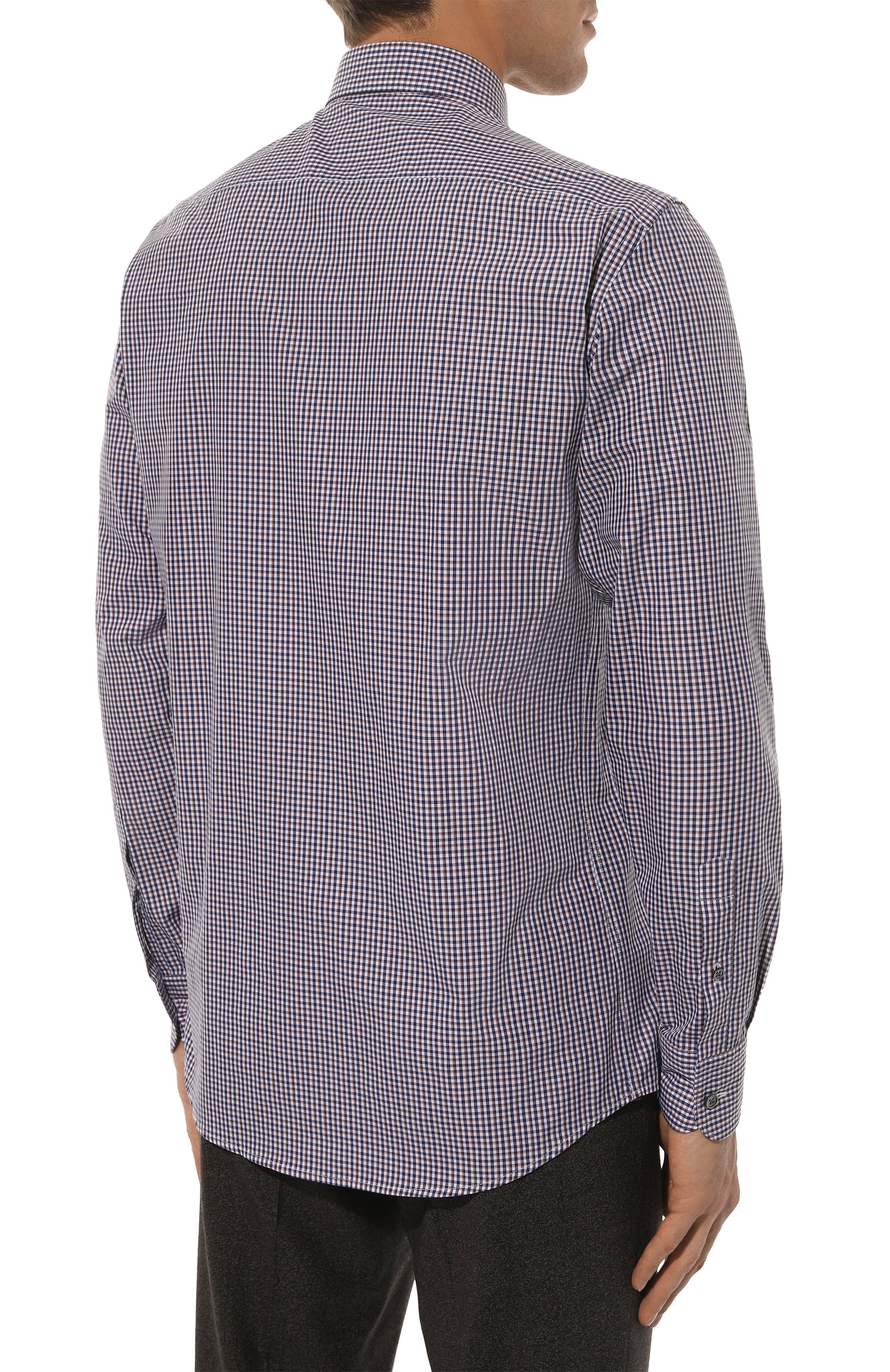 Хлопковая рубашка ZEGNA, арт. UDX02A7/SRF5, фото 4