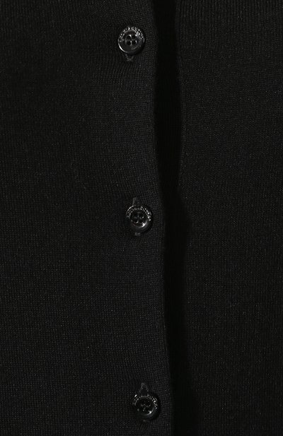Кардиган из смеси шерсти и шелка REDVALENTINO черного цвета по цене 36100 руб., арт. SR3KA00V/4A7, фото 5 Кардиган из смеси шерсти и шелка REDVALENTINO, арт. SR3KA00V/4A7, фото 5