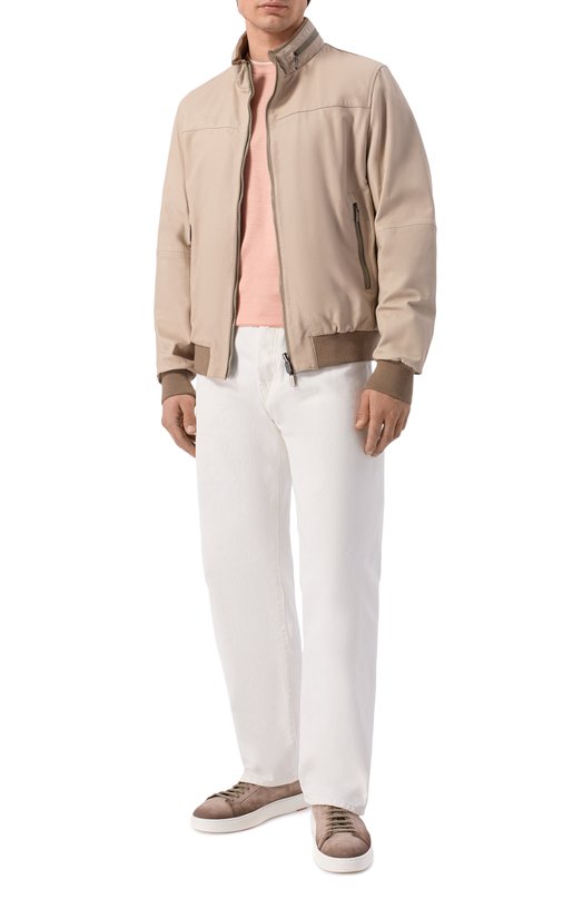 Футболка из шелка и хлопка BOSS Camel 50559901 Розовый  50559901 Фото 2