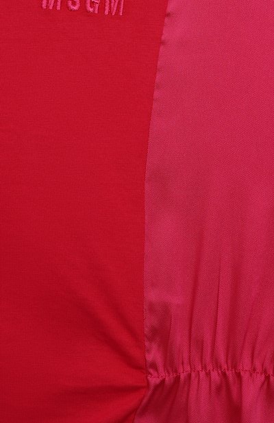 Хлопковое платье MSGM KIDS, арт. MS028815, фото 3