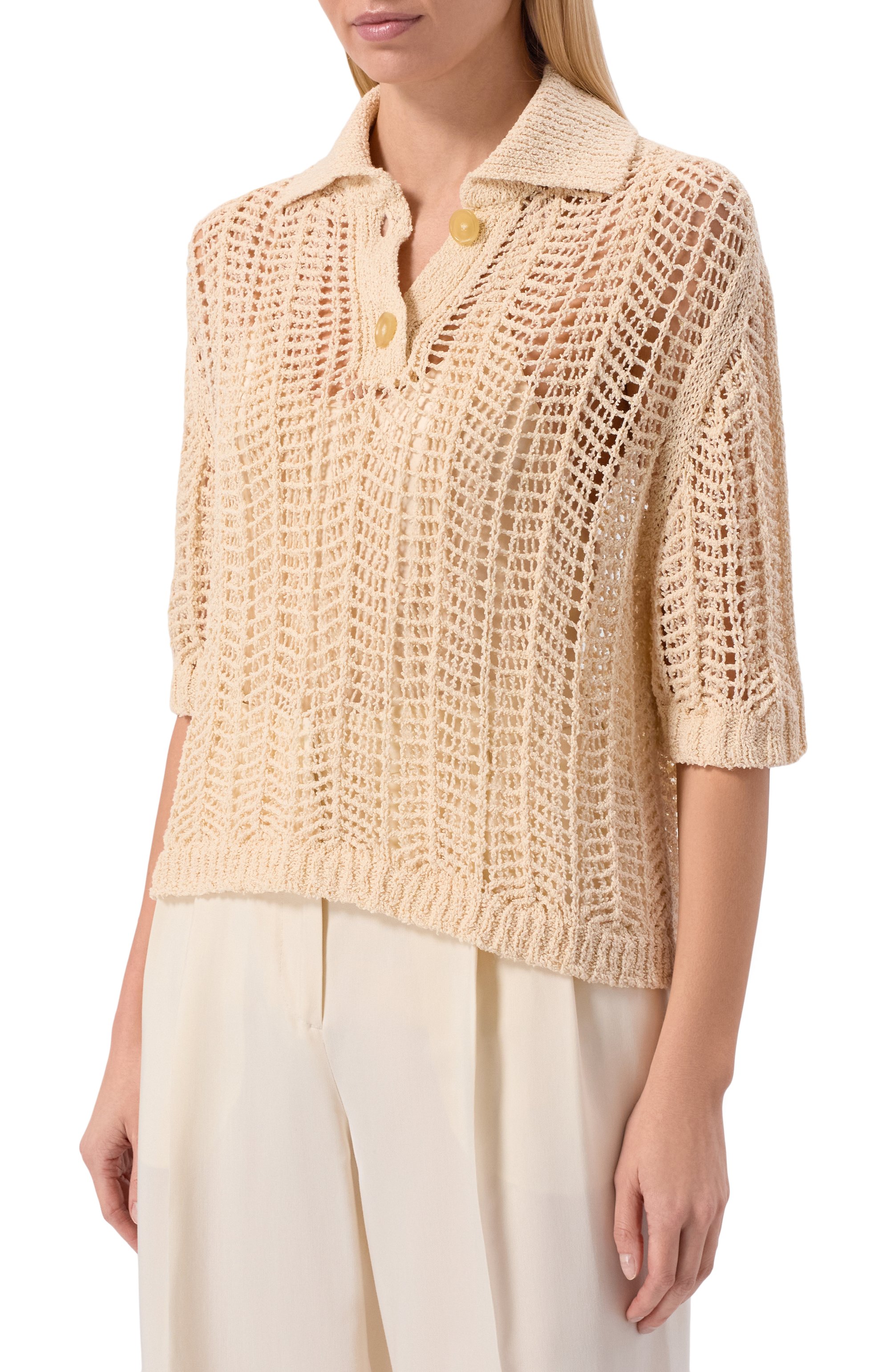 Хлопковое поло ERIKA CAVALLINI, арт. P6SB51, фото 3