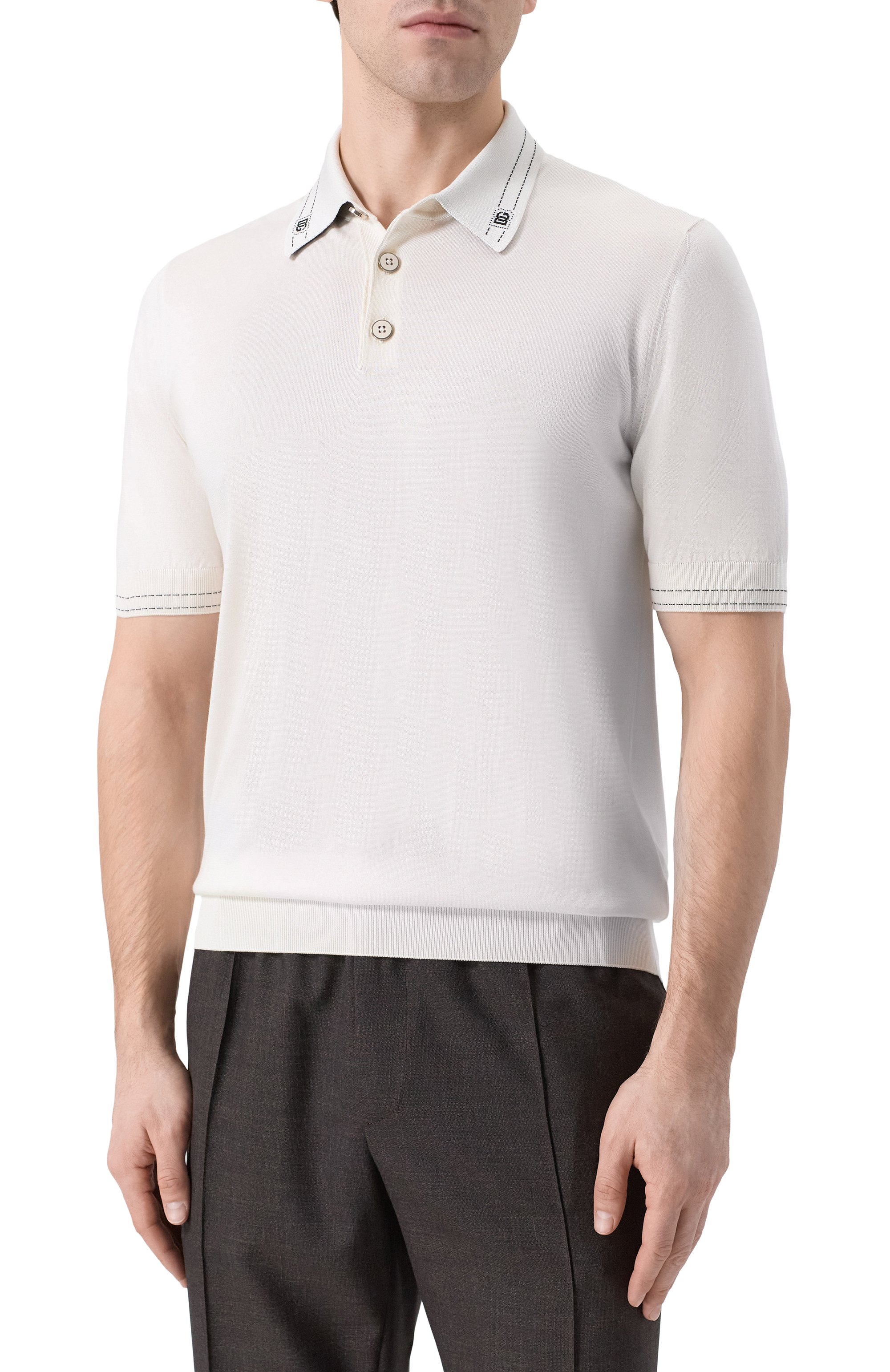 Шелковое поло DOLCE & GABBANA, арт. GXZ02T/JBS0I, фото 3